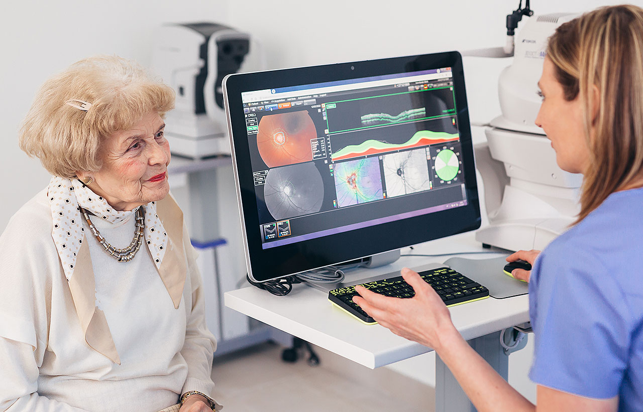 OCT des Auges, Grauer Star Diagnose